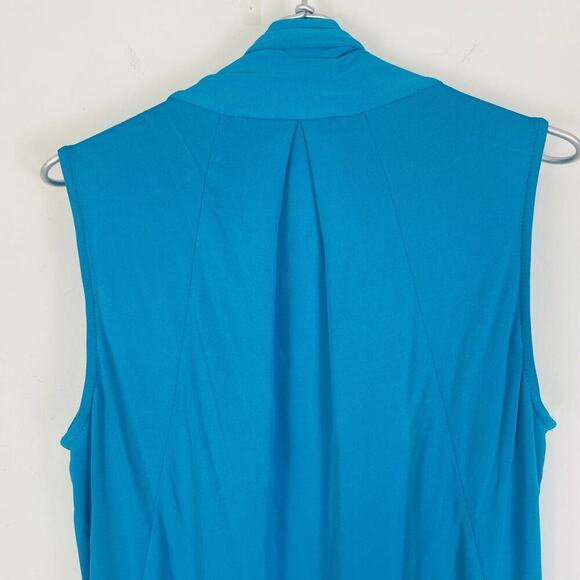Diane Von Furstenberg Baker Dress In Blue SIZE 8 - Picture 6 of 7